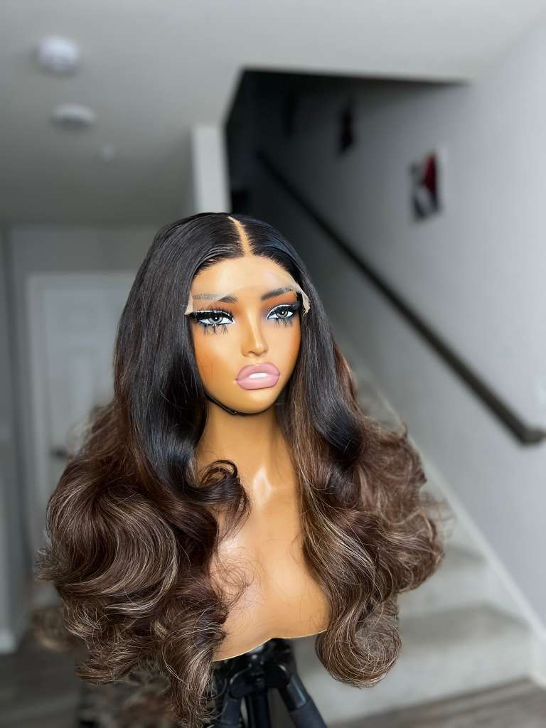 hightlight 113 with 6x6 HD lace 22 INCH